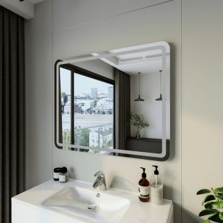 Зеркало с подсветкой Бриклаер Эстель-1 4627125414244 100 см сенсор на зеркале